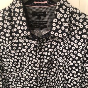 Mens Ted Baker London floral button down size 7 3XL